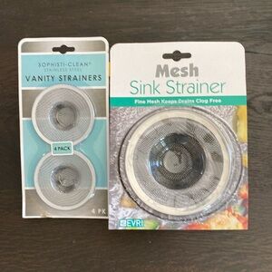 Mesh Sink Strainer and Vanity Strainers